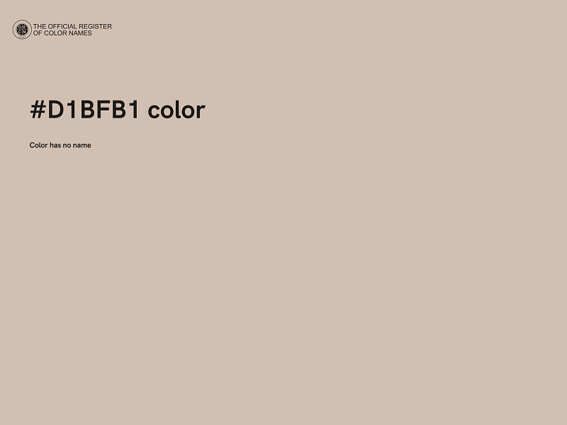 #D1BFB1 color image