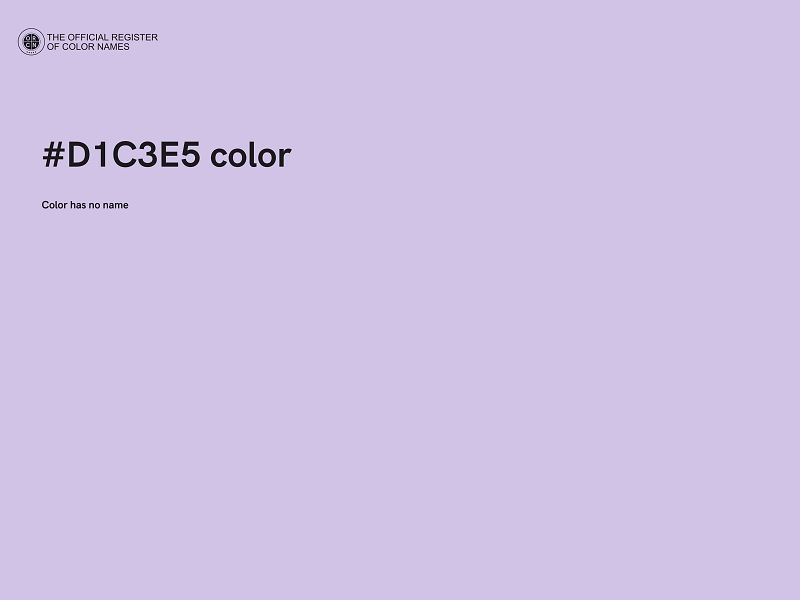 #D1C3E5 color image