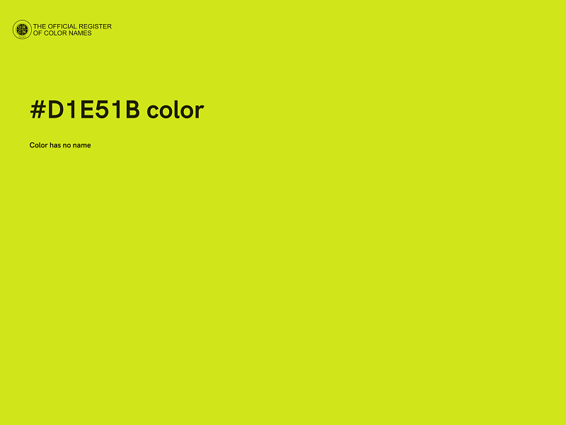 #D1E51B color image