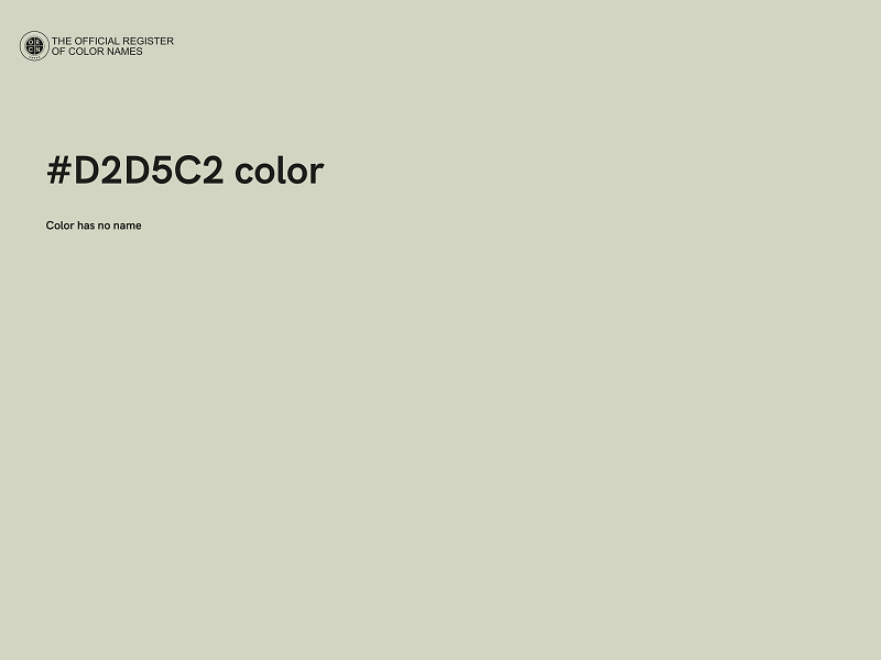 #D2D5C2 color image