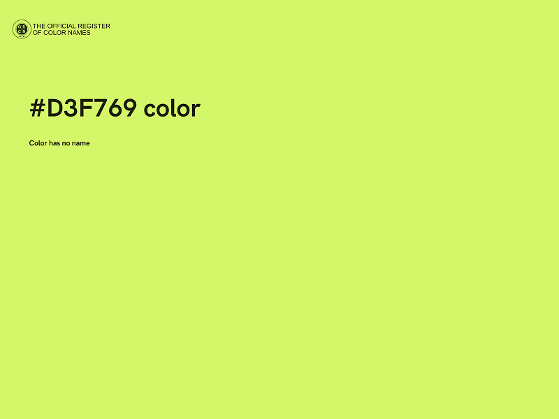 #D3F769 color image