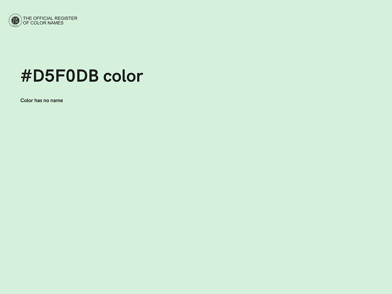 #D5F0DB color image