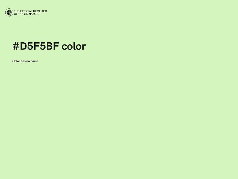 #D5F5BF color image