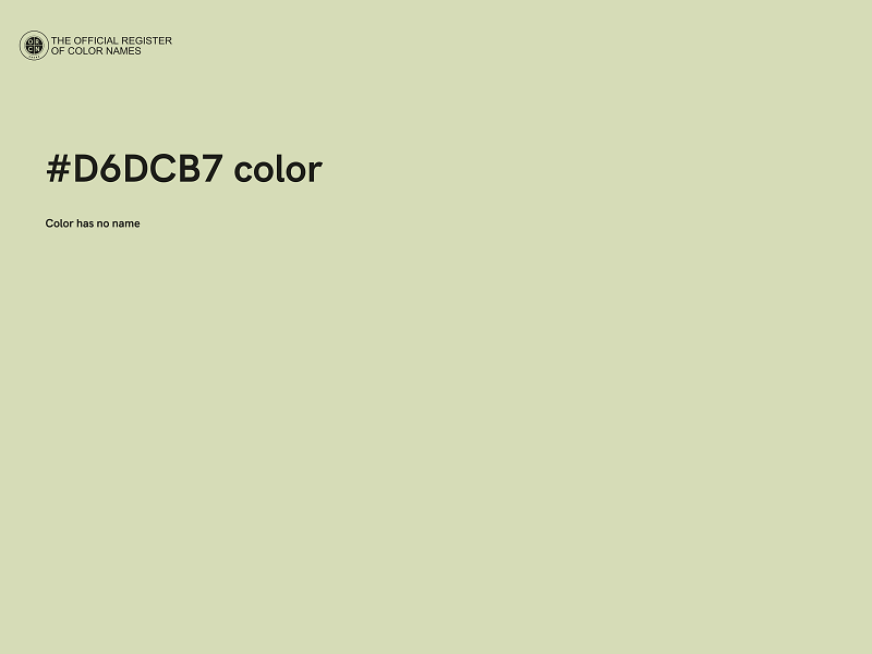 #D6DCB7 color image