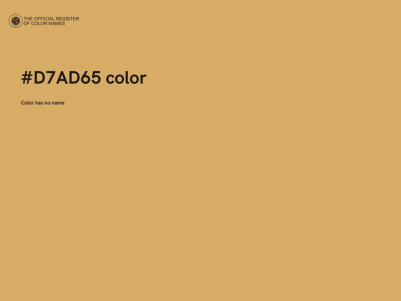 #D7AD65 color image