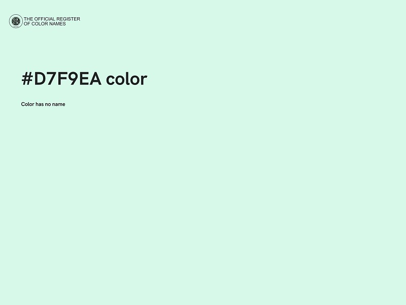 #D7F9EA color image