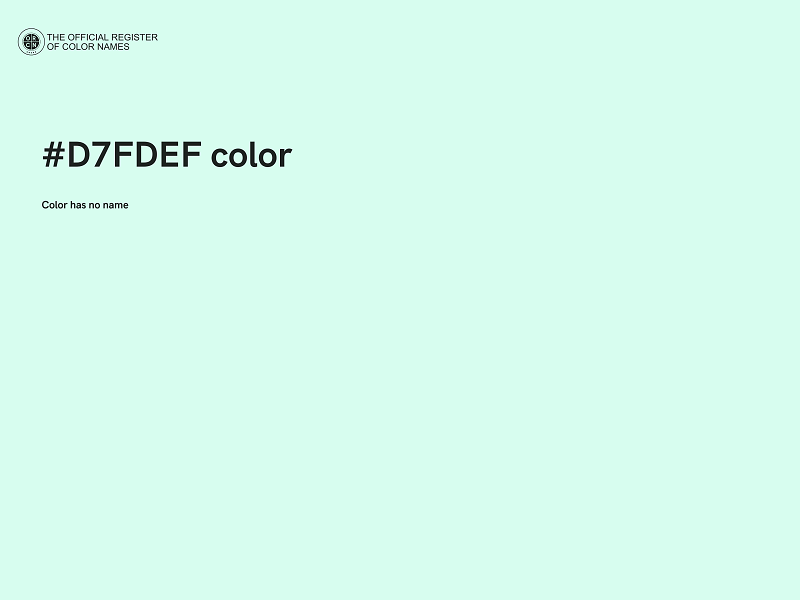 #D7FDEF color image