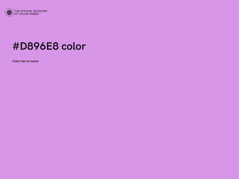 #D896E8 color image