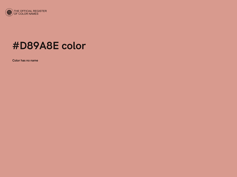 #D89A8E color image