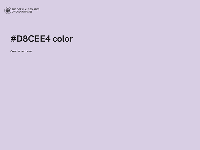 #D8CEE4 color image