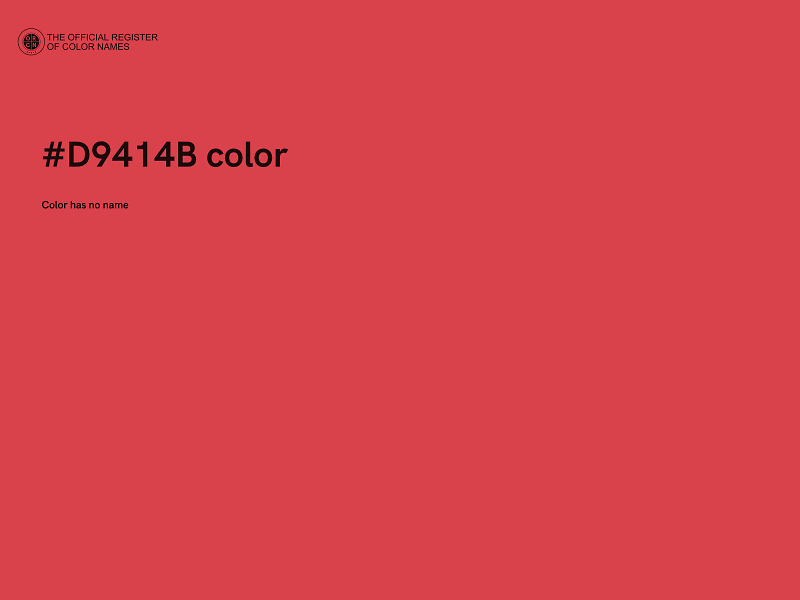 #D9414B color image