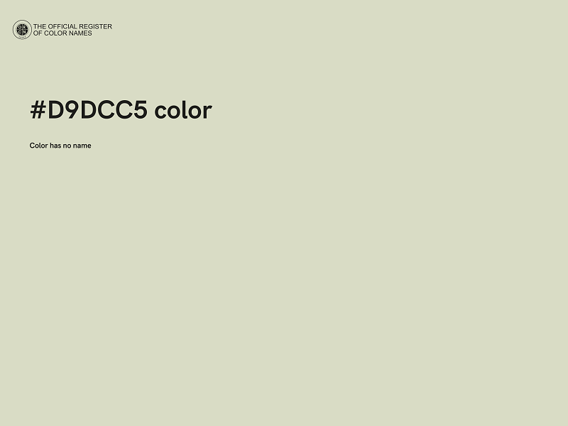 #D9DCC5 color image