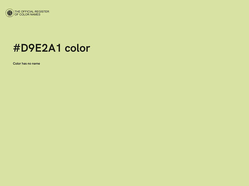 #D9E2A1 color image