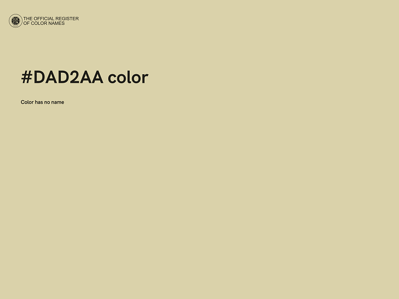 #DAD2AA color image