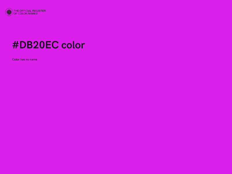 #DB20EC color image