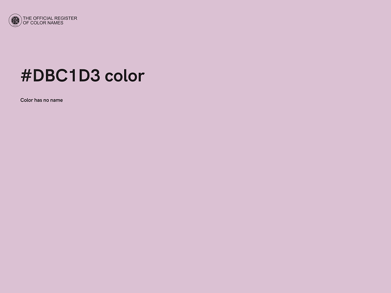 #DBC1D3 color image