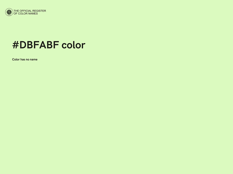 #DBFABF color image