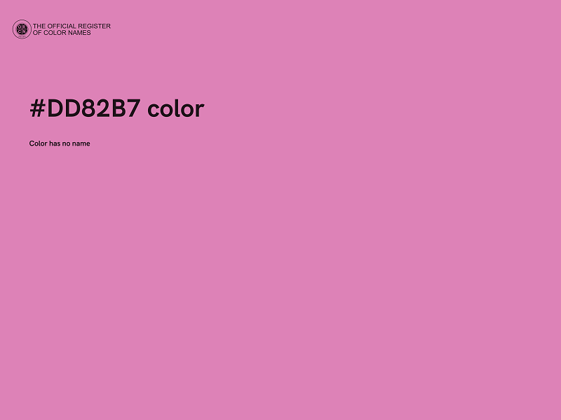 #DD82B7 color image