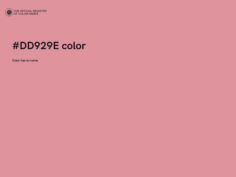 #DD929E color image