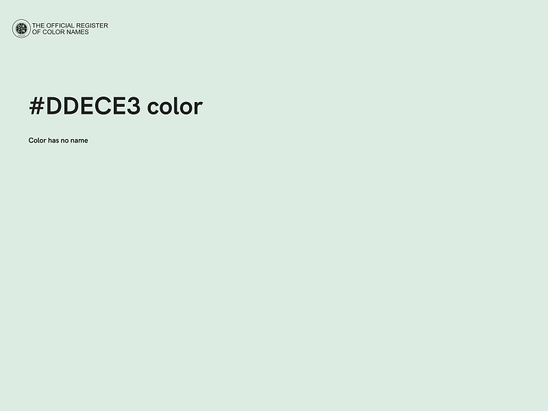 #DDECE3 color image