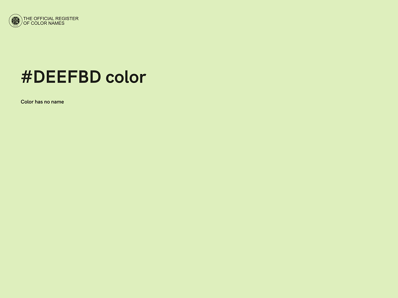 #DEEFBD color image