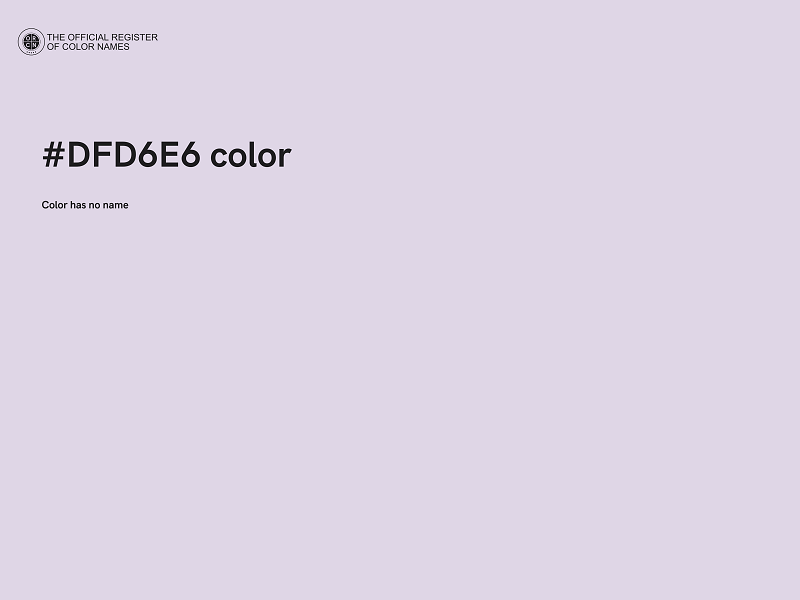 #DFD6E6 color image