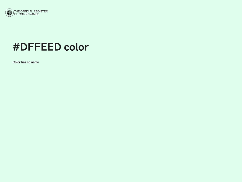 #DFFEED color image