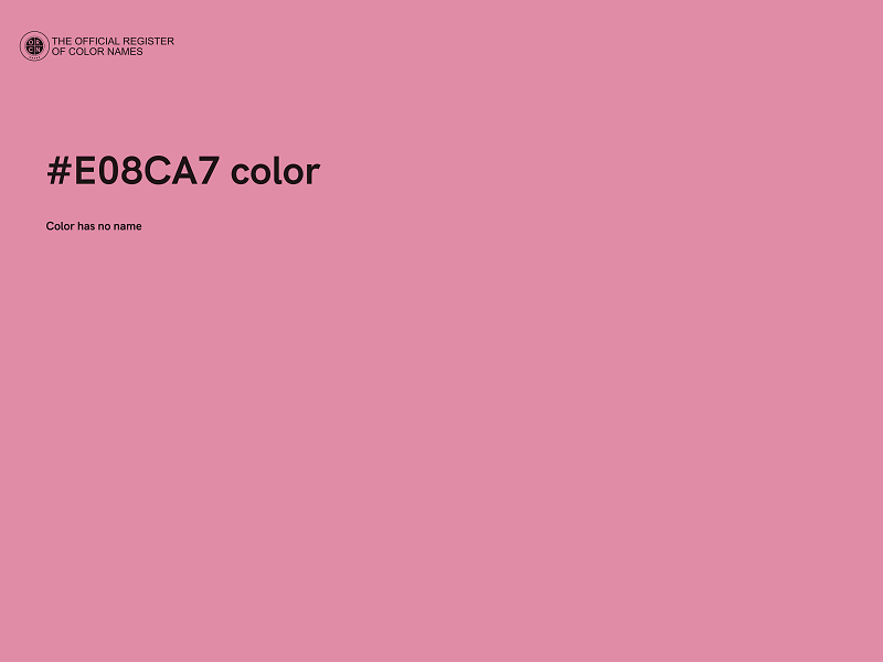 #E08CA7 color image