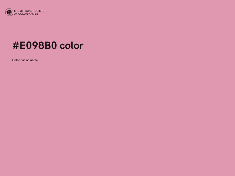 #E098B0 color image