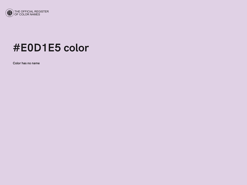 #E0D1E5 color image