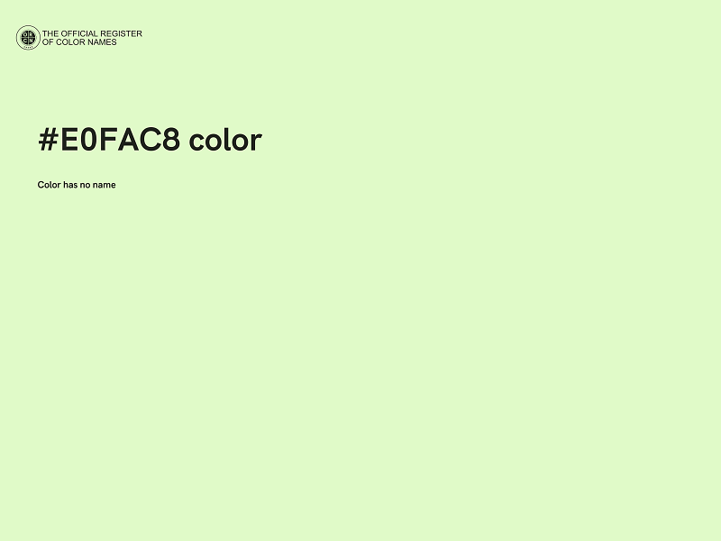 #E0FAC8 color image