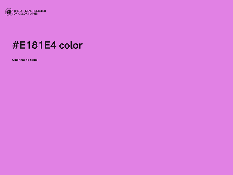 #E181E4 color image