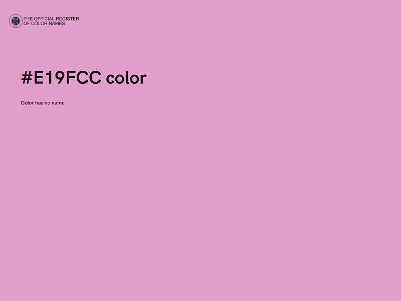 #E19FCC color image