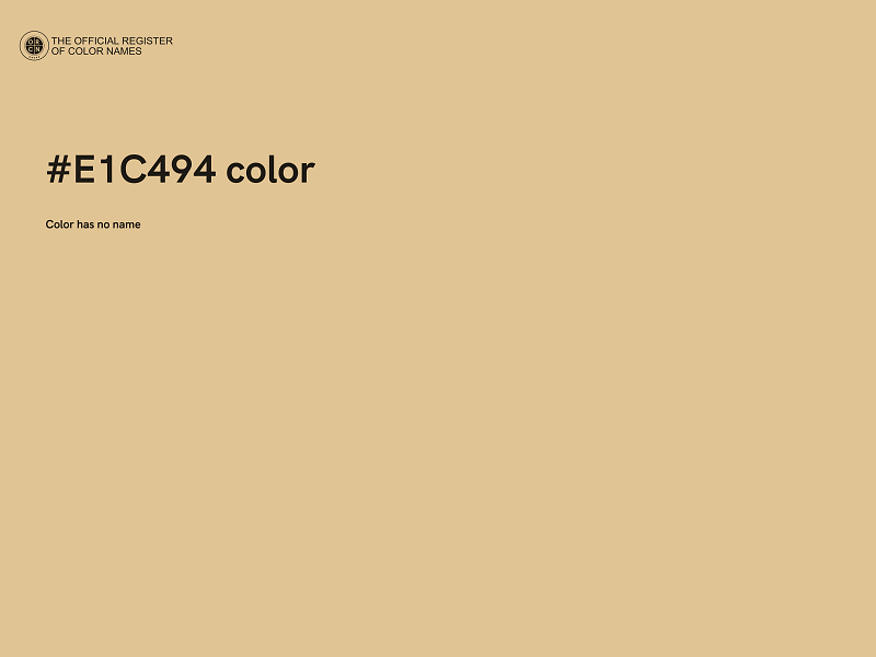 #E1C494 color image