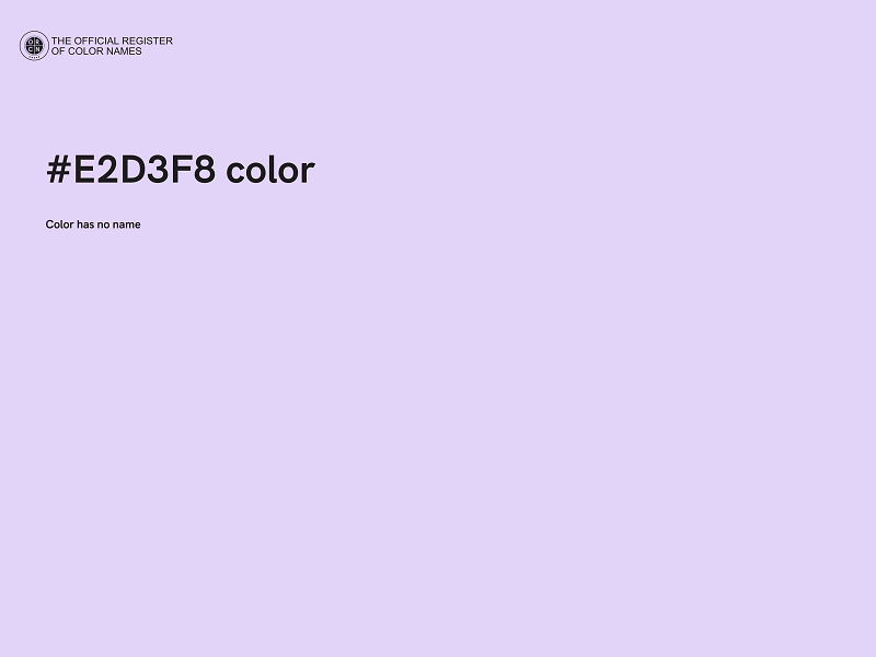 #E2D3F8 color image