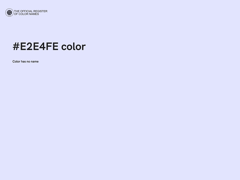 #E2E4FE color image