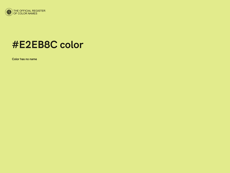 #E2EB8C color image