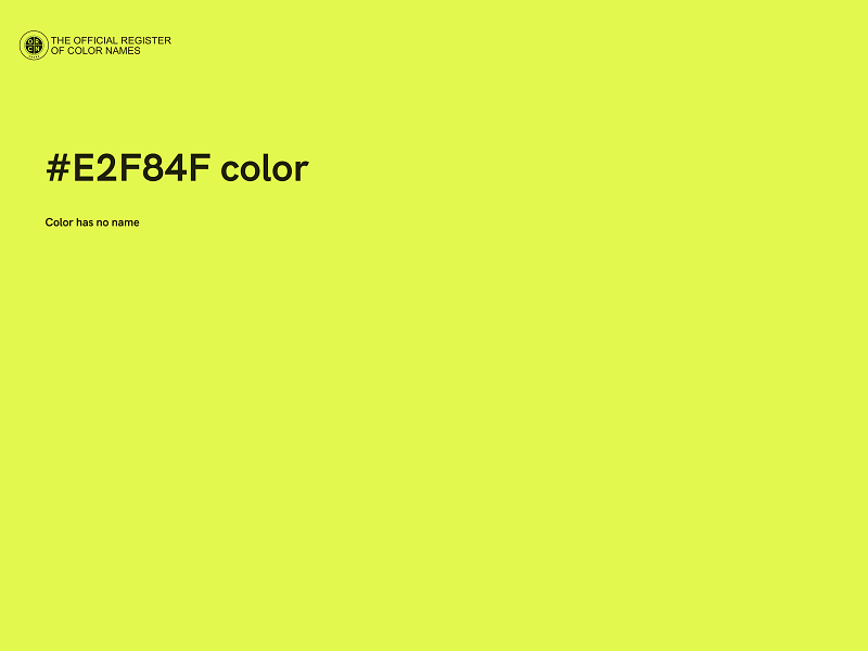 #E2F84F color image