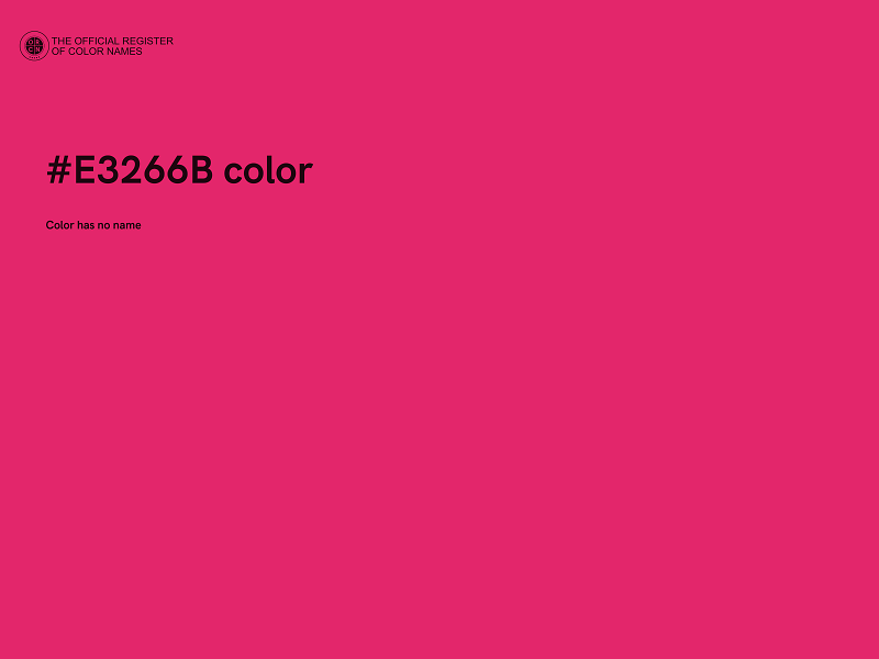 #E3266B color image