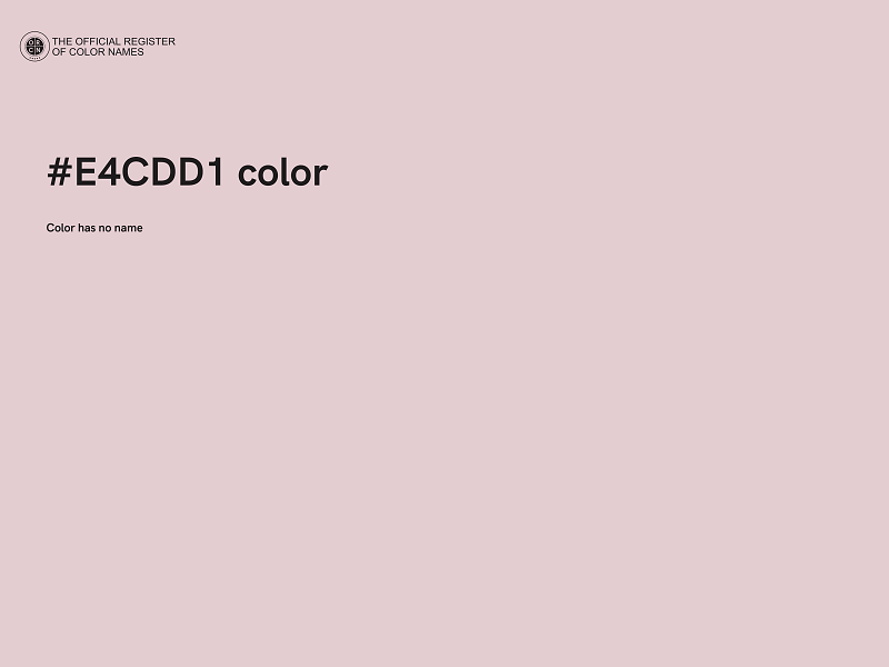 #E4CDD1 color image