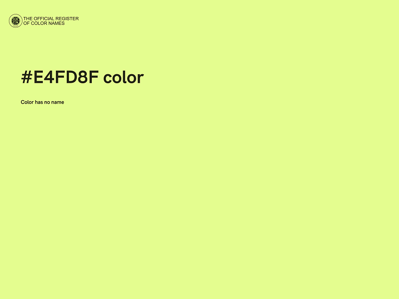 #E4FD8F color image