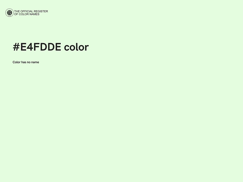 #E4FDDE color image