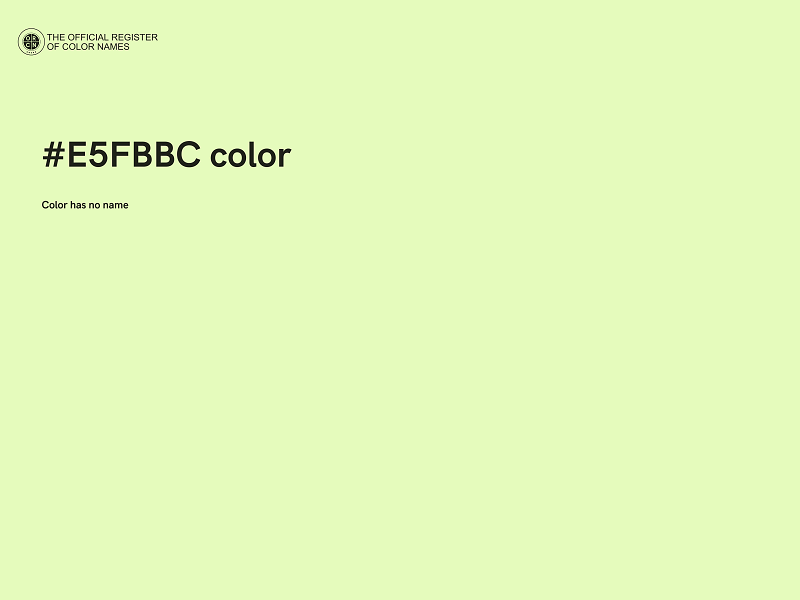 #E5FBBC color image