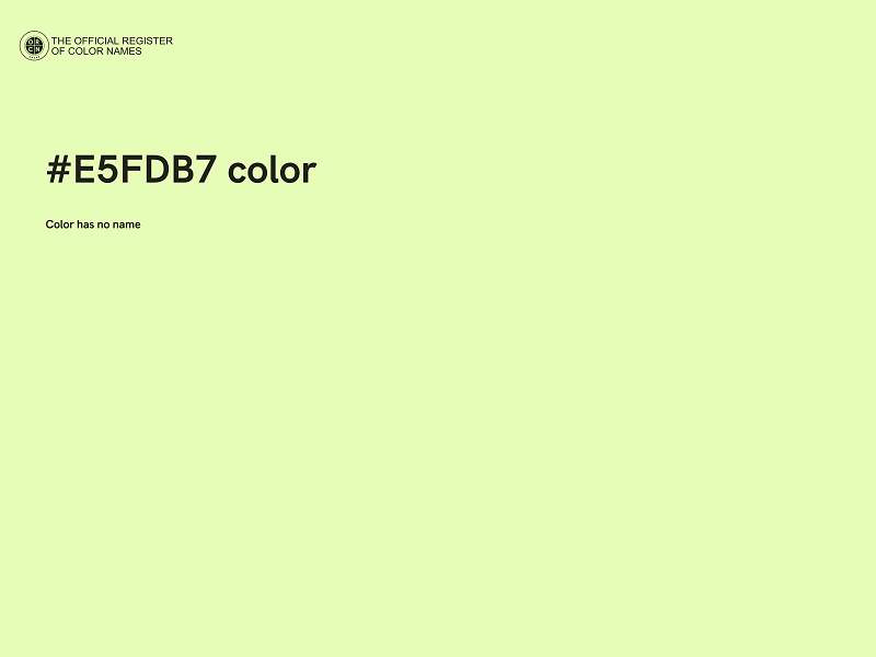 #E5FDB7 color image