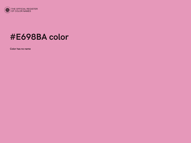 #E698BA color image