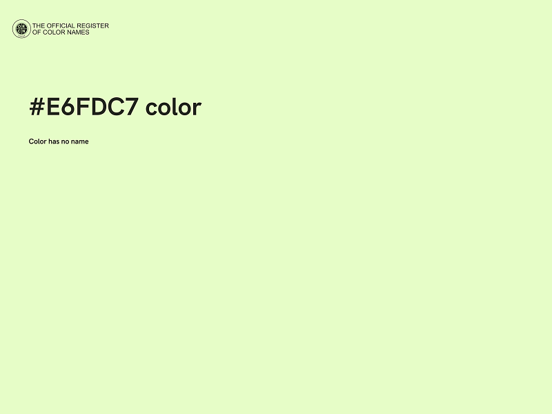 #E6FDC7 color image