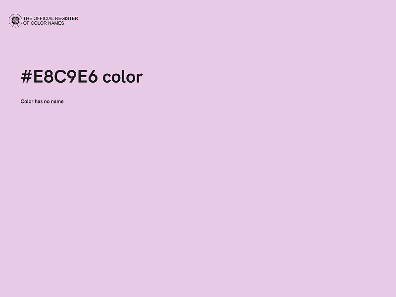 #E8C9E6 color image