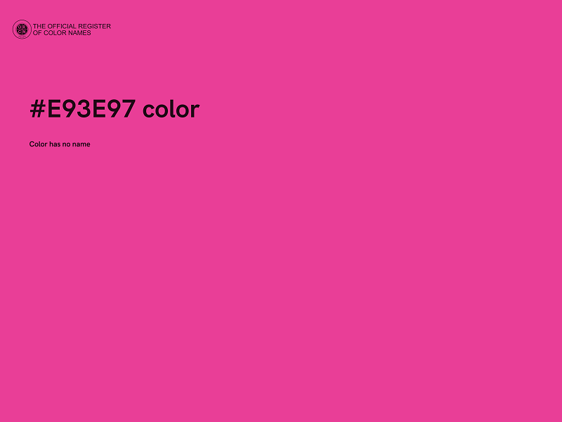 #E93E97 color image