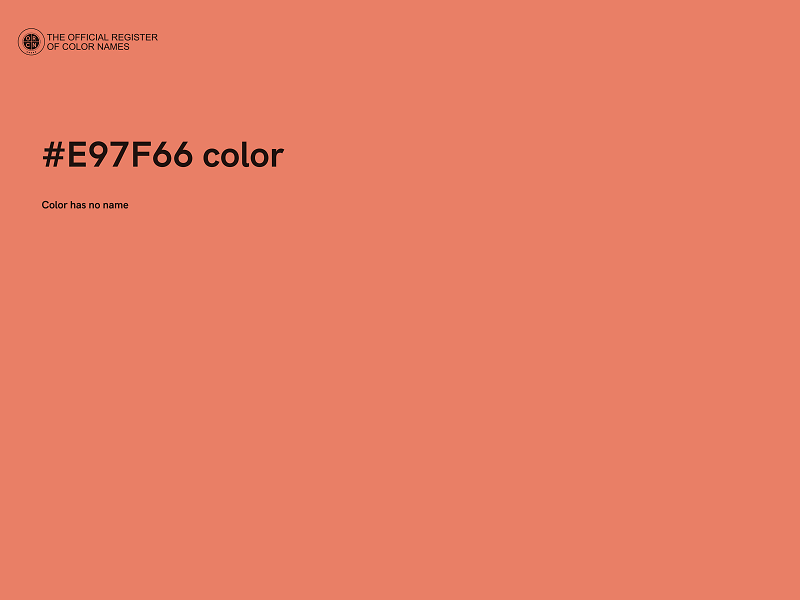 #E97F66 color image