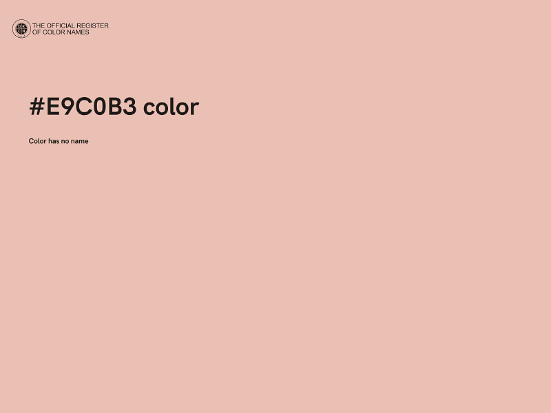 #E9C0B3 color image